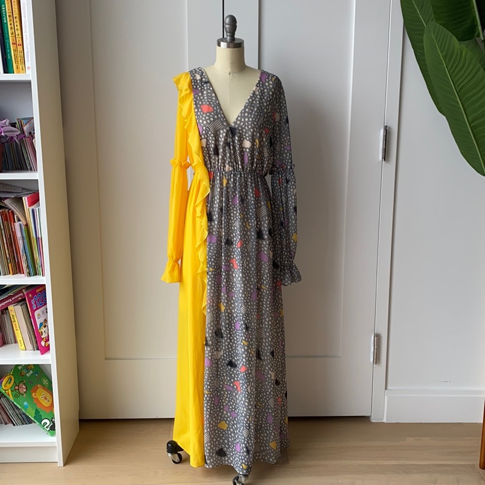 Three floor maxi dress